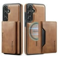 thumbnail image 1 of Dteck for Samsung Galaxy S24+ Plus Case Detachable Wallet Case with Card Holder, Samsung Galaxy S24+ Magnetic Case Compatible with MagSafe, PU Leather RFID Blocking Flip Kickstand Credit Slots,Brown, 1 of 7