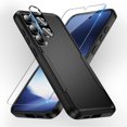thumbnail image 1 of Dteck for Samsung Galaxy S24 Plus Case, Full Body Heavy Duty Rugged Shockproof Protective Phone Cover with Tempered Glass Screen Protector and Camera Lens Cover,Black, 1 of 6
