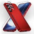 thumbnail image 1 of Dteck for Samsung Galaxy S24 Plus Case, Full Body Heavy Duty Rugged Shockproof Protective Phone Cover with Tempered Glass Screen Protector and Camera Lens Cover,Red, 1 of 6