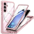 thumbnail image 1 of Dteck for Samsung Galaxy S24 Plus Case with Screen Protector, Magnetic S24+ Case Compatible with MagSafe,Military Grade Full Body Anti-Scratch Shockproof Clear Case for Samsung S24 Plus,Pink, 1 of 4