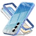 thumbnail image 1 of Dteck for Samsung Galaxy S24 Plus Case, Slim Fit Anti-Yellow Shockproof Soft TPU Bumper + Hard Front Cover [No Screen Protector] Hybrid Protective Case for Samsung Galaxy S24 Plus / S24+,Blue, 1 of 10