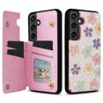 thumbnail image 1 of Dteck for Samsung Galaxy S24+ Plus Case Wallet with Card Holder, Floral Flower Pattern RFID Blocking PU Leather Kickstand Case for Women Girls, Double Magnetic Clasp Shockproof Cover,Colorful Flowers, 1 of 6
