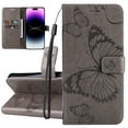 thumbnail image 1 of Dteck for Samsung Galaxy S24 Plus Phone Case Wallet with Wrist Strap, Embossed Butterfly Flip Folio PU Leather Protective Case for Samsung Galaxy S24 Plus 5G,Gray, 1 of 4