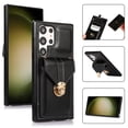 thumbnail image 1 of Dteck for Samsung Galaxy S24 Ultra Case 5G, Minimalist Wallet Pocket Case with and Crossbody Shoulder Strap Lanyard, Shockproof Stylish Protective Cover for Galaxy S24 Ultra,Black, 1 of 7