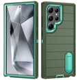 thumbnail image 1 of Dteck for Samsung Galaxy S24 Ultra Case with Invisible Kickstand, 10FT Military Protection S24 Ultra Case, Heavy Duty Shockproof S24 Ultra Phone Case Non-Slip Slim Case,Green, 1 of 7