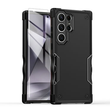 Dteck for Samsung Galaxy S24 Ultra Case with Screen Protector, Full Body Heavy Duty Rugged Shockproof Protective Phone Cover for Samsung Galaxy S24 Ultra,Black