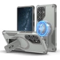thumbnail image 1 of Dteck for Samsung Galaxy S24 Ultra Case with Stand, Heavy Duty Military-Grade Protection Rugged Case for Galaxy S24 Ultra Compatible with MagSafe, Kickstand Shockproof Phone Cover for S24 Ultra,Gray, 1 of 7