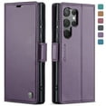 thumbnail image 1 of Dteck for Samsung Galaxy S24 Ultra Case Wallet, RFID Blocking Card Holder PU Leather Magnetic Closure Folio Flip Protective Phone Cover for Samsung Galaxy S24 Ultra,Purple, 1 of 8