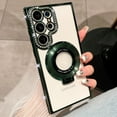 thumbnail image 1 of Dteck for Samsung Galaxy S24 Ultra Magnetic Case with Invisible Stand, Compatible with MagSafe, for Women Girls Luxury Bling Rhinestone Diamond Case Clear Cover for Samsung Galaxy S24 Ultra,Green, 1 of 6