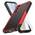 thumbnail image 1 of Dteck for Samsung Galaxy S25 Case with Glass Screen Protector, Militay Grade Drop Protective Rugged Heavy Duty Cover Shockproof Case for Galaxy S25 Phone Case for Women Men boy Girl, Red, 1 of 7