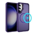 thumbnail image 1 of Dteck for Samsung Galaxy S25 Case with Magnetic, Compatible with MagSafe, Military Drop Protection Slim Translucent Matte Shockproof with Anti-Fingerprint Phone Case,Purple, 1 of 8