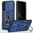 thumbnail image 1 of Dteck for Samsung Galaxy S25 Case with Ring Holder Kickstand, Magnetic Rugged Hybrid Case with Dual Protection Military Grade Drop Protection Rugged Case for Samsung Galaxy S25, Navyblue, 1 of 7