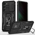 thumbnail image 1 of Dteck for Samsung Galaxy S25 Case with Ring Holder Kickstand, Magnetic Rugged Hybrid Case with Dual Protection Military Grade Drop Protection Rugged Case for Samsung Galaxy S25, Black, 1 of 7