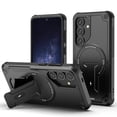 thumbnail image 1 of Dteck for Samsung Galaxy S25 Case with Stand, Heavy Duty Military-Grade Protection Rugged Case for Galaxy S25 Compatible with MagSafe, Kickstand Shockproof Phone Cover for Samsung S25,Black, 1 of 4