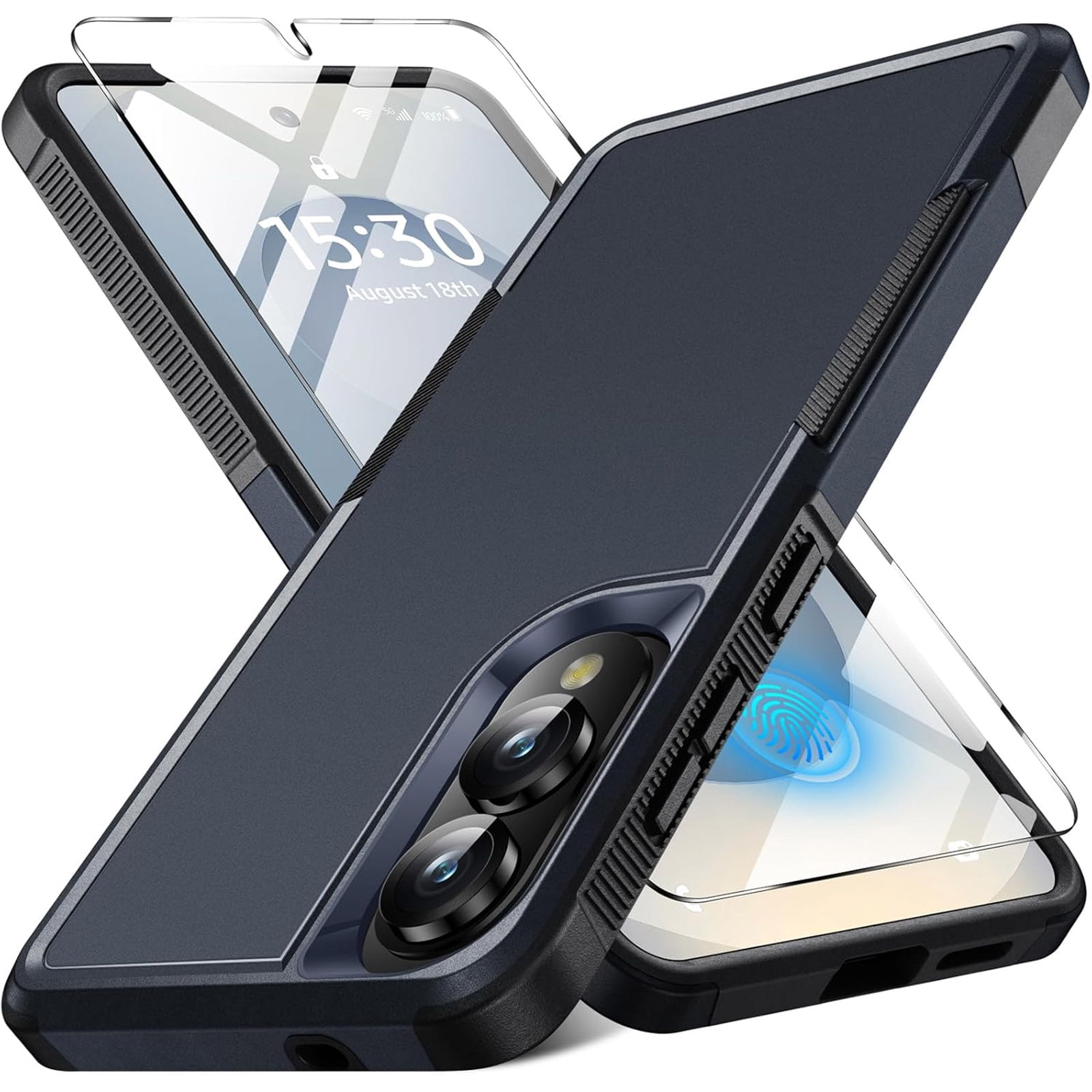 Multiple Layer Screen Protector Dteck for Samsung Galaxy S25 Edge Case with Screen Protector, Military ...