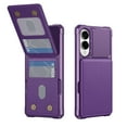 thumbnail image 1 of Dteck for Samsung Galaxy S25 Edge Wallet Case with Card Holder, Flip Premium Leather Magnetic Clasp Kickstand Heavy Duty Protective Cover for Galaxy S25 Edge,Purple, 1 of 4