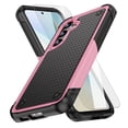 thumbnail image 1 of Dteck for Samsung Galaxy S25 Plus Case with Glass Screen Protector, Militay Grade Drop Protective Rugged Heavy Duty Cover Shockproof Case for Galaxy S25+ Phone Case for Women Men boy Girl, Pink, 1 of 7