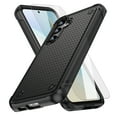 thumbnail image 1 of Dteck for Samsung Galaxy S25 Plus Case with Glass Screen Protector, Militay Grade Drop Protective Rugged Heavy Duty Cover Shockproof Case for Galaxy S25+ Phone Case for Women Men boy Girl, Black, 1 of 7