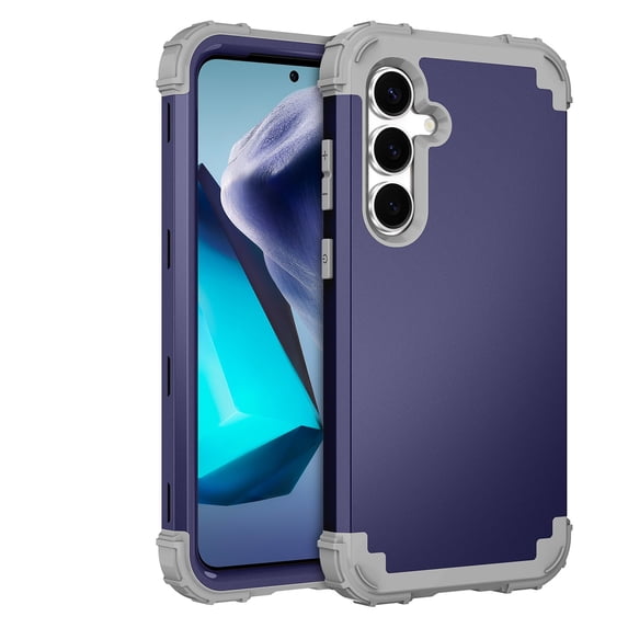 Dteck for Samsung Galaxy S25+ Plus Case, Military Grade Drop Protection Heavy Duty Rugged Shockproof Protection Non-Slip Phone Case for S25+ Case,Blue
