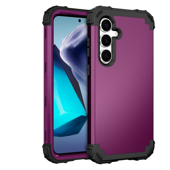 Dteck for Samsung Galaxy S25+ Plus Case, Military Grade Drop Protection Heavy Duty Rugged Shockproof Protection Non-Slip Phone Case for S25+ Case,Purple