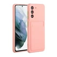 thumbnail image 1 of Dteck for Samsung Galaxy S25 Plus Case with Minimalist Credit Card Holder Slot TPU Soft TPU Silicone Scratch-Resistant Slim Card Slot Wallet Case Protective Cover Phone Case, Pink, 1 of 5