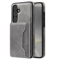 thumbnail image 1 of Dteck for Samsung Galaxy S25 Plus Detachable Wallet Card PU Leather Magnetic Flip Cover RFID Blocking Card Holder Stand Compatible with Magsafe Accessory Phone Case, Gray, 1 of 6