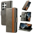thumbnail image 1 of Dteck for Samsung Galaxy S25 Ultra 5G Case Wallet, PU Leather Flip Folio Case with Card Holders RFID Blocking Kickstand Shockproof TPU Inner Shell Phone Case, Gray, 1 of 5