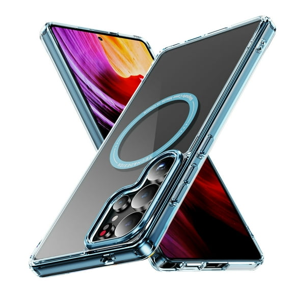 Dteck for Samsung Galaxy S25 Ultra Case, Compatible with MagSafe, Anti-Yellowing Slim Shockproof Magnetic Phone Case for Samsung Galaxy S25 Ultra 6.9" 2025,Blue