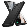 thumbnail image 1 of Dteck for Samsung Galaxy S25 Ultra Case with Glass Screen Protector, Militay Grade Drop Protective Rugged Heavy Duty Cover Shockproof Case for Women Men boy Girl, Black, 1 of 8