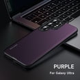 thumbnail image 1 of Dteck for Samsung Galaxy S25 Ultra Case, Magnetic Carbon Fiber Texture Thin Slim Fit Shockproof Hybrid Hard PC Back Drop Protection Lightweight Protective Case Cover, Purple, 1 of 6