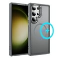 thumbnail image 1 of Dteck for Samsung Galaxy S25 Ultra Case with Magnetic, Compatible with MagSafe, Military Drop Protection Slim Translucent Matte Shockproof with Anti-Fingerprint Phone Case,Gray, 1 of 8