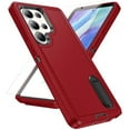 thumbnail image 1 of Dteck for Samsung Galaxy S25 Ultra Case with Screen Protector, for Samsung S25 Ultra Case with Built in Kickstand, Shockproof/DropProof Military Grade Protective Cover for Galaxy S25 Ultra,Red+Black, 1 of 7