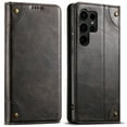thumbnail image 1 of Dteck for Samsung Galaxy S25 Ultra Leather Case Wallet Folio Case Book Design Magnetic Closure with Stand and ID Holder Credit Card Slots for Samsung Galaxy S25 Ultra 6.9" 2025,Black, 1 of 4