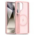 thumbnail image 1 of Dteck for Samsung Galaxy S25 Ultra Phone Case, Compatible with MagSafe, Magnetic Case for Samsung S25 Ultra, Military-Grade Protection, Yellowing Resistant, Classic Series, Frosted Pink, 1 of 5