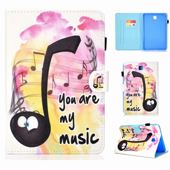 Dteck Samsung Galaxy Tab A 10.1 inch T580 Case ,Leather Wallet Pattern Protective Ultra Slim Stand Shockproof Case Cover