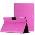 thumbnail image 1 of Dteck for Samsung Galaxy Tab A 10.1 inch Tablet 2019 Cover (SM-T510/T515) Case, Crocodile Synthetic Leather Multi-Angle Viewing Stand Folio Flip Smart Auto Sleep Wake Cover with Card, Rose, 1 of 7