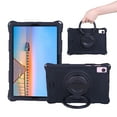 thumbnail image 1 of Dteck for Samsung Galaxy Tab A7 10.4 inch Case 2022 2020 (SM-T500/T505/T507) with Crossbody Shoulder Strap, Shockproof Protective Tab A7 Kids Case with Rotating Hand Ring Stand+ Pen Holder, Black, 1 of 9