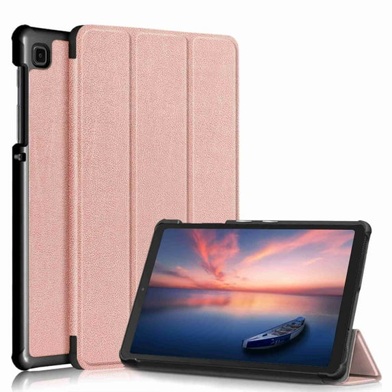 Dteck for Samsung Galaxy Tab A7 Lite 2021 Case, Tab A7 Lite Case SM-T220/T225 , Slim Tri-Fold Folio Stand Cover Case Compatible with Samsung Galaxy Tab A7 Lite 8.7" 2021 Release, Rosegold