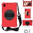 thumbnail image 1 of Dteck Samsung Galaxy Tab A7 Lite 2021 Case Shockproof Drop Protection Cover with 360 Rotating Stand and Shoulder Strap Compatible with Samsung Tab A7 Lite 8.7 inch 2021 (SM-T220/T225), Red+Black, 1 of 7