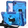 thumbnail image 1 of Dteck for Samsung Galaxy Tab A7 lite Case 8.7 Inch 2021 with Crossbody Strap, 360°Rotating Adjustable Shoulder Hand Strap & Stand Military Grade Shockproof Protective Case, Blue, 1 of 8