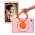 thumbnail image 1 of Dteck Samsung Galaxy Tab A8 Case 10.5 Inch 2022 SM-X200/X205/X207, EVA Shockproof Rotate Handle Folding Stand Heavy Duty Protective Cute Cover for Boys Girls, Pink, 1 of 6