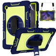 thumbnail image 1 of Dteck for Samsung Galaxy Tab A8 Case 10.5 Inch 2022 SM-X200/X205/X207 with Soft Screen Protector Film, Heavy Duty Protective Case with Rotatable Stand Hand Shoulder Strap for Galaxy Tab A8,Blue+Green, 1 of 4