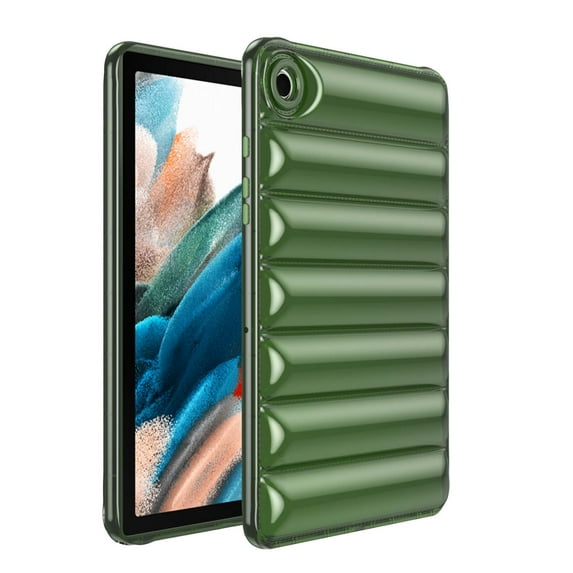 Dteck for Samsung Galaxy Tab A9 5G Case 8.7 Inch 2023, Soft Lightweight Stylish Down Jacket Desigh Shockproof Protective Back Cover for Tab A9 Plus Tablet (SM-X110/X115/X117),Green