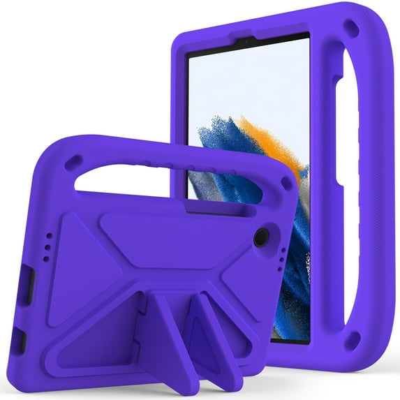 Dteck for Samsung Galaxy Tab A9 Case 2023 SM-X110/X115 Kids Case,Shockproof EVA Case Kids Friendly Handle Kickstand Lightweight Cover for Galaxy Tab A9 8.7 Inch,Purple