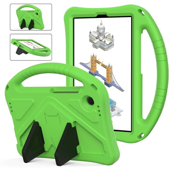 Dteck for Samsung Galaxy Tab A9 Case, Galaxy Tab A9 8.7 Inch Kids Case, Light Weight Durable EVA Shockproof Handle Stand Kids-Friendly Rugged Cover for Samsung Galaxy Tab A9 2023, Green