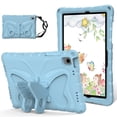 thumbnail image 1 of Dteck for Samsung Galaxy Tab A9 Case with Kickstand Butterfly Wings, Rugged Butterfly Kids Case Cover w/ Shoulder Strap for Galaxy Tab A9 8.7" Tablet SM-X110/X115/X117,Lightblue, 1 of 6
