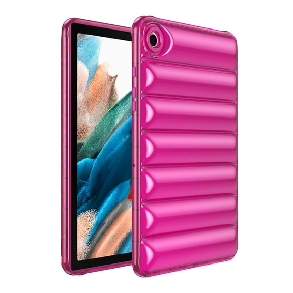 Dteck for Samsung Galaxy Tab A9 Plus/A9+ Case 11 Inch 2023, Soft Lightweight Stylish Down Jacket Desigh Shockproof Protective Back Cover for Tab A9 Plus Tablet (SM-X210/X216/X218),Rose