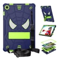thumbnail image 1 of Dteck for Samsung Galaxy Tab A9+ Plus Case 11" 2023,Heavy Duty Shockproof Protective Case with Shoulder Strap,Built-in Kickstand Sturdy Rugged Galaxy A9 Plus Tablet Case SM-X210/X216/X218,Navy+Green, 1 of 5