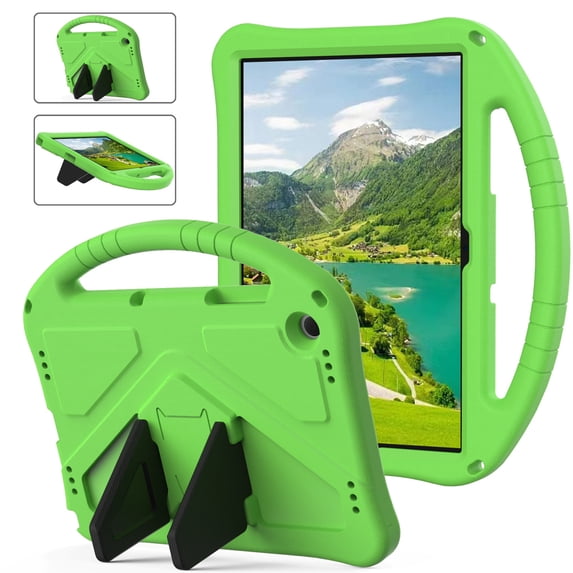 Dteck for Samsung Galaxy Tab A9 Plus Case, Galaxy Tab A9+ 11 Inch Kids Case, Light Weight Durable EVA Shockproof Handle Stand Kids-Friendly Rugged Cover for Samsung Galaxy Tab A9+ 2023, Green
