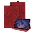 thumbnail image 1 of Dteck for Samsung Galaxy Tab A9 Plus Case, PU Leather Stand Cover Embossed Butterfly Folio Case with Card Holder S Pen Holder for Galaxy Tab A9 Plus 11 Inch 2023 Tablet,Red, 1 of 9